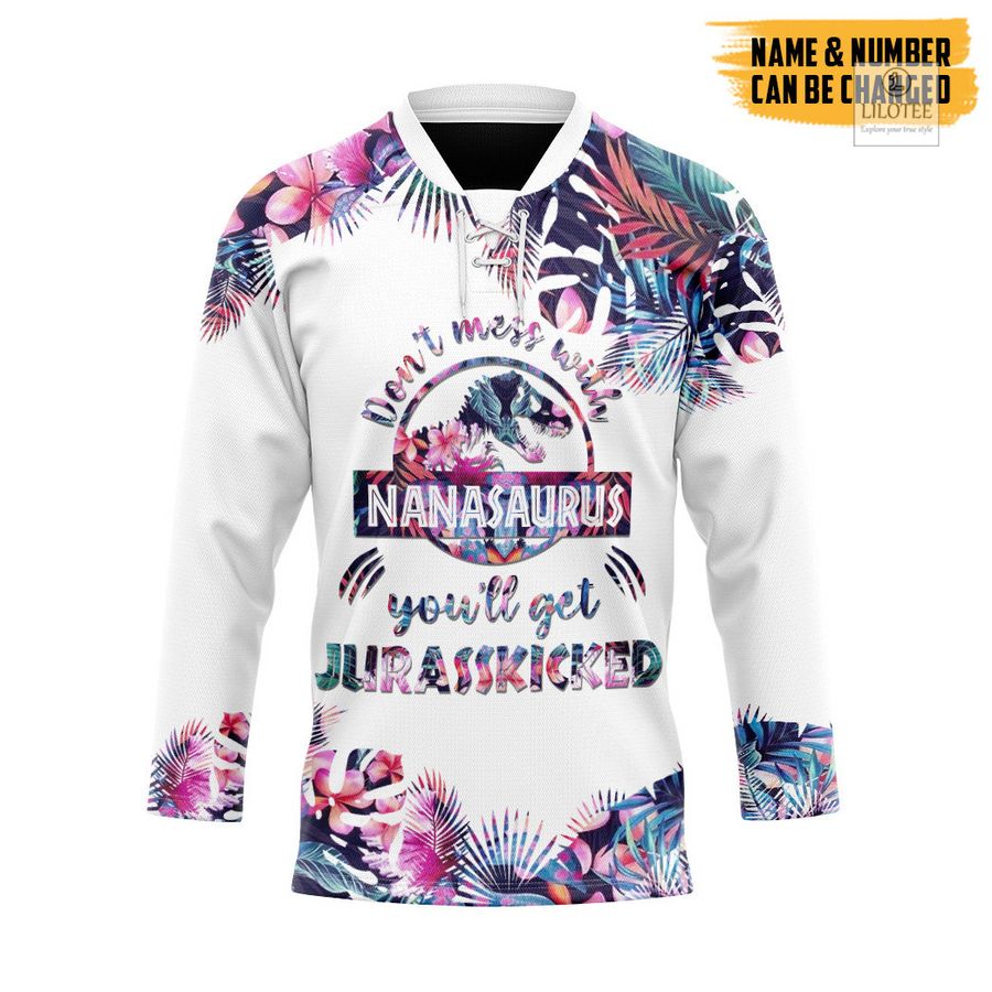 BEST Nanasaurus Custom Hockey Jersey 13