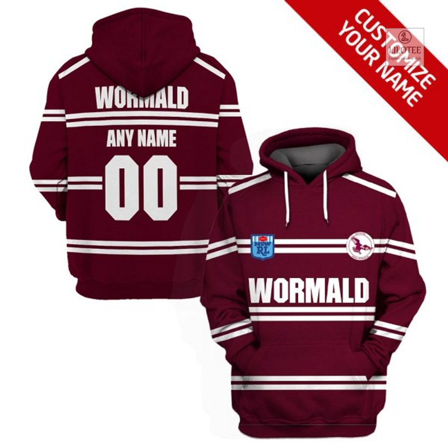 Top cool sherpa hoodie blanket for NRL fans 153