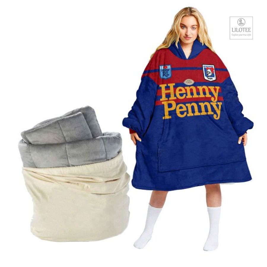 BEST Newcastle Knights Henny Penny Custom Sherpa Hoodie Blanket 13