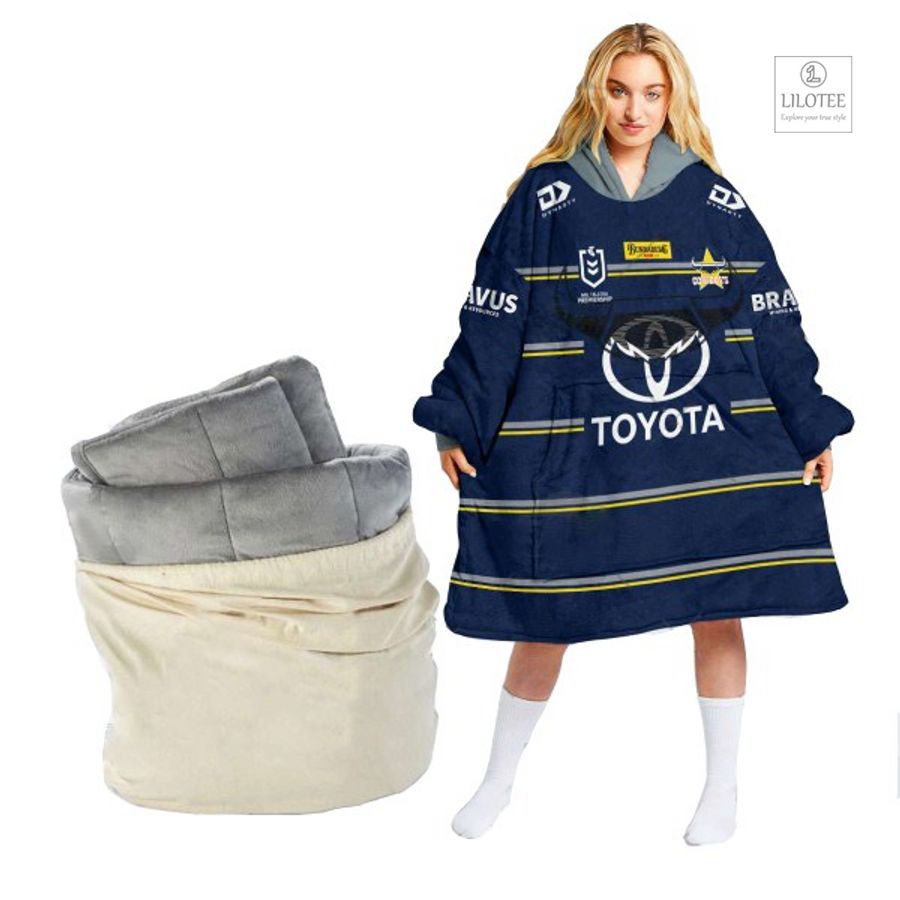 Top cool sherpa hoodie blanket for NRL fans 184