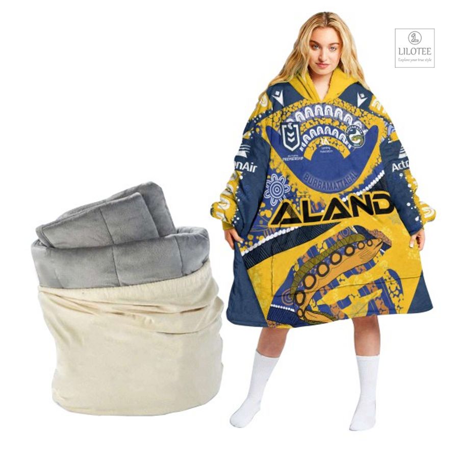 Top cool sherpa hoodie blanket for NRL fans 205