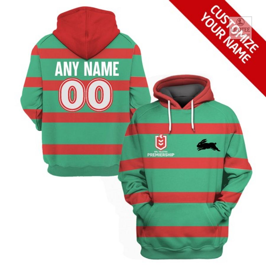 BEST South Sydney Rabbitohs Red Green Stripe Custom Shirt, hoodie 16