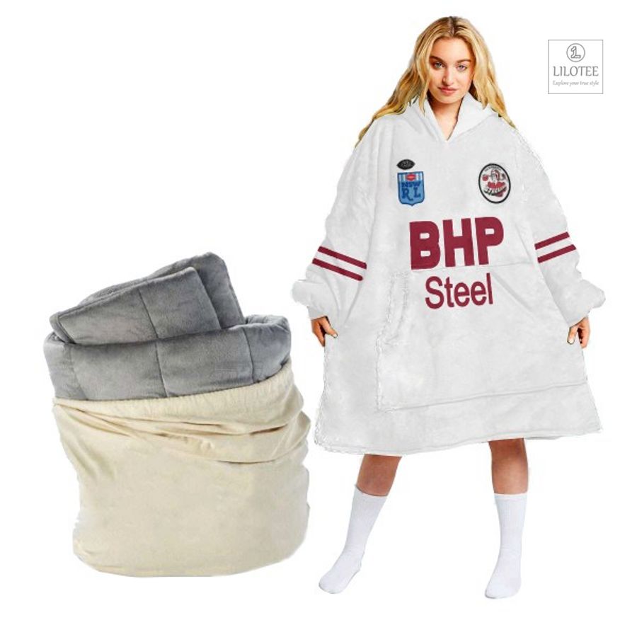 Top cool sherpa hoodie blanket for NRL fans 220