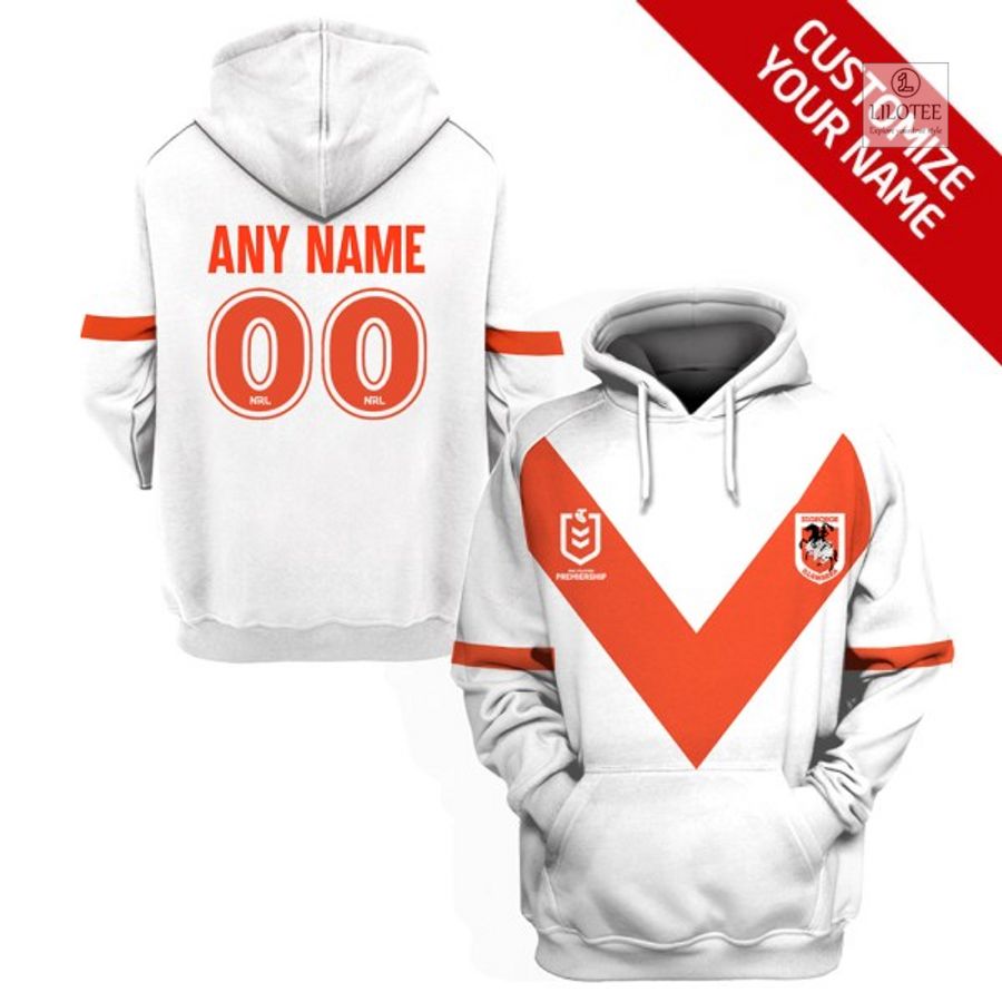 BEST St. George Illawarra Dragons White Orange Custom Shirt, hoodie 16