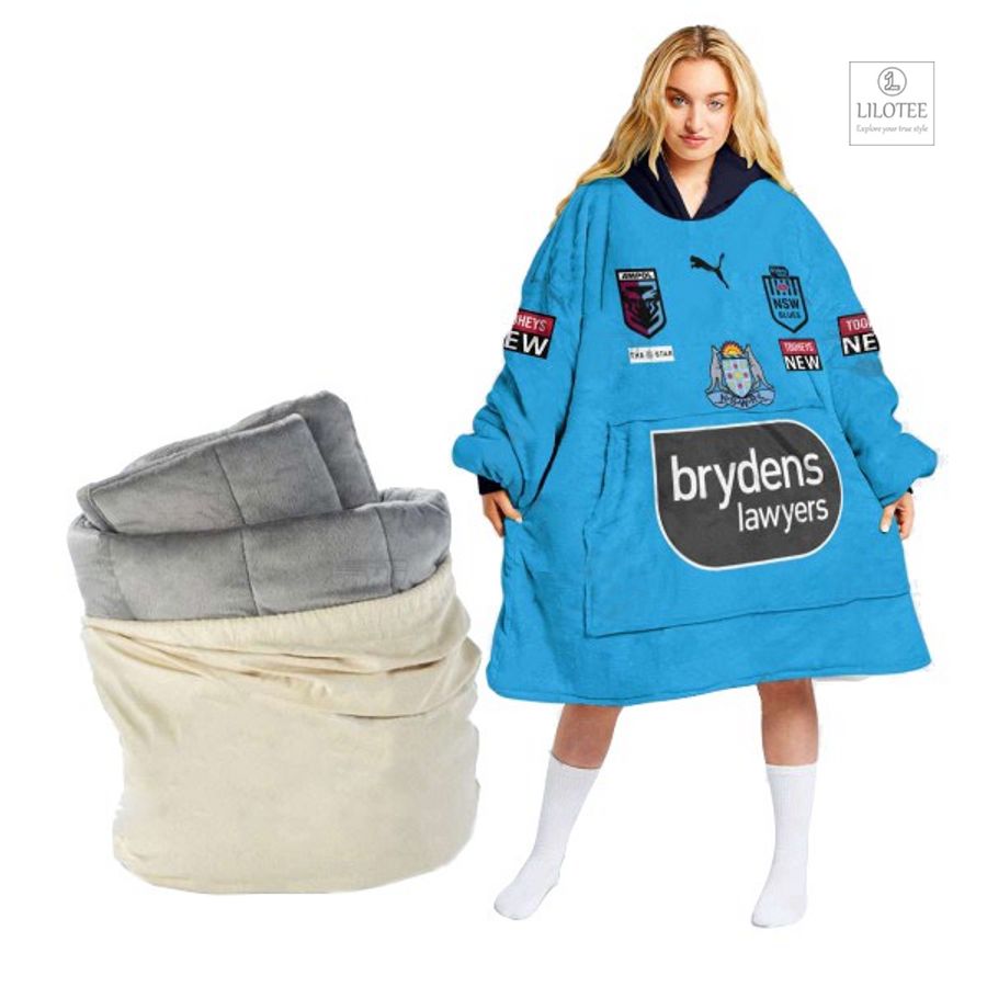 Top cool sherpa hoodie blanket for NRL fans 196