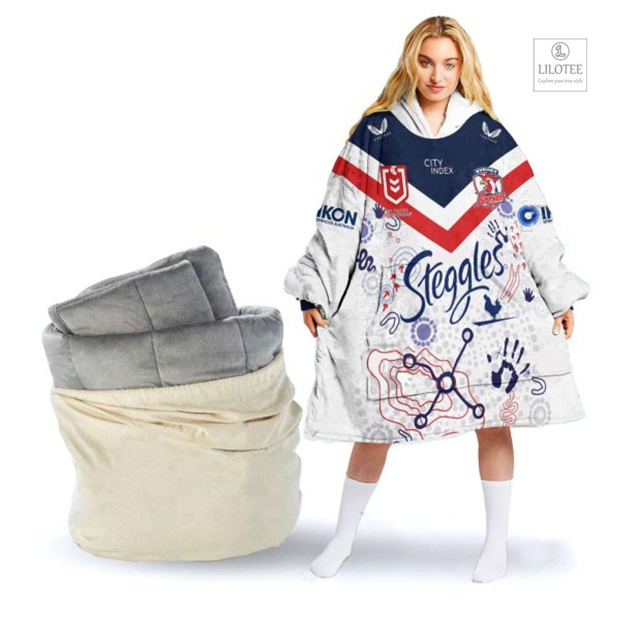 Top cool sherpa hoodie blanket for NRL fans 199