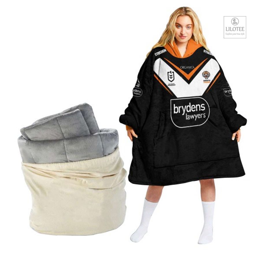 Top cool sherpa hoodie blanket for NRL fans 188