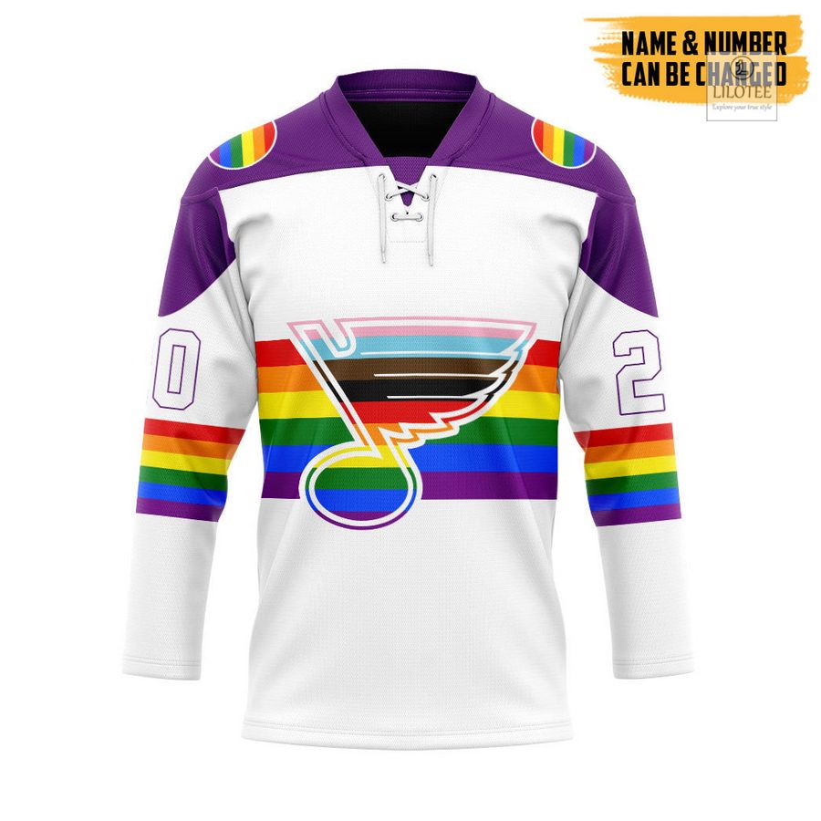 BEST Pride Month St. Louis Blues Custom Hockey Jersey 6