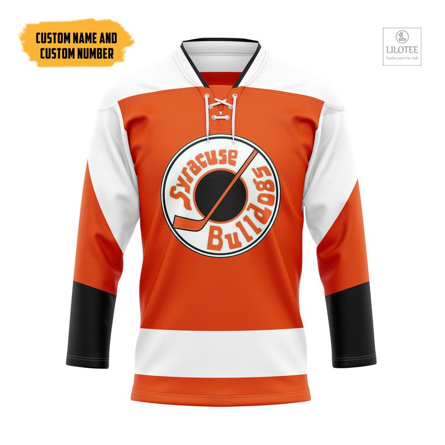 BEST SS Syracuse Bulldogs Custom Hockey Jersey 9