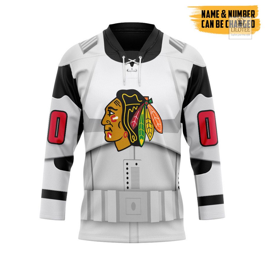BEST Star Wars x Chicago BlackHawks May The 4th Be With You Custom Hockey Jersey 6