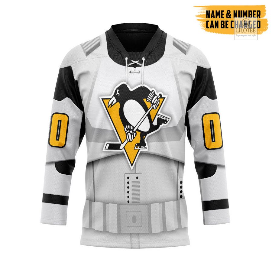 BEST Star Wars x Pittsburgh Penguins May The 4th Be With You Custom Hockey Jersey 13
