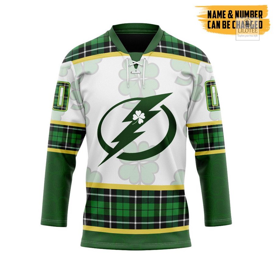 BEST Tampa Bay Lightning St Patrick Day Custom Hockey Jersey 6