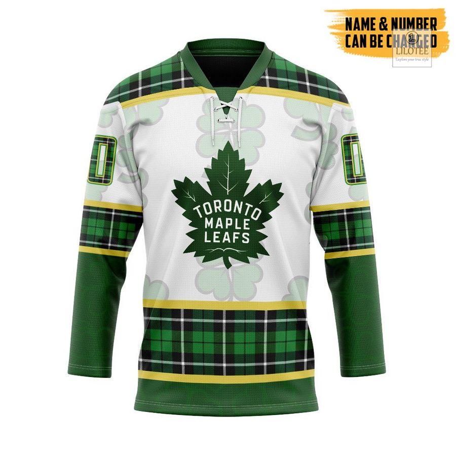 BEST Toronto Maple Leafs St Patrick Day Custom Hockey Jersey 6