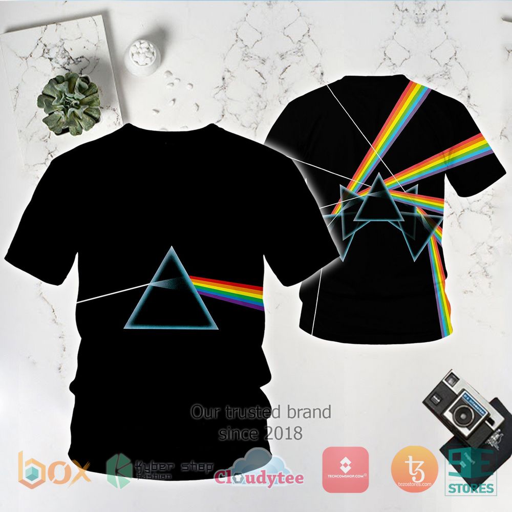 BEST Pink Floyd Prism dark Black 3D Shirt 3