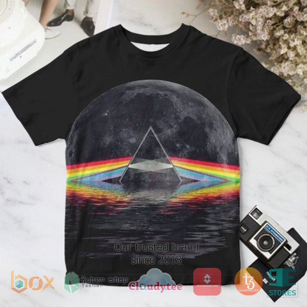 BEST Pink Floyd The Dark Side of the Moon black 3D Shirt 3