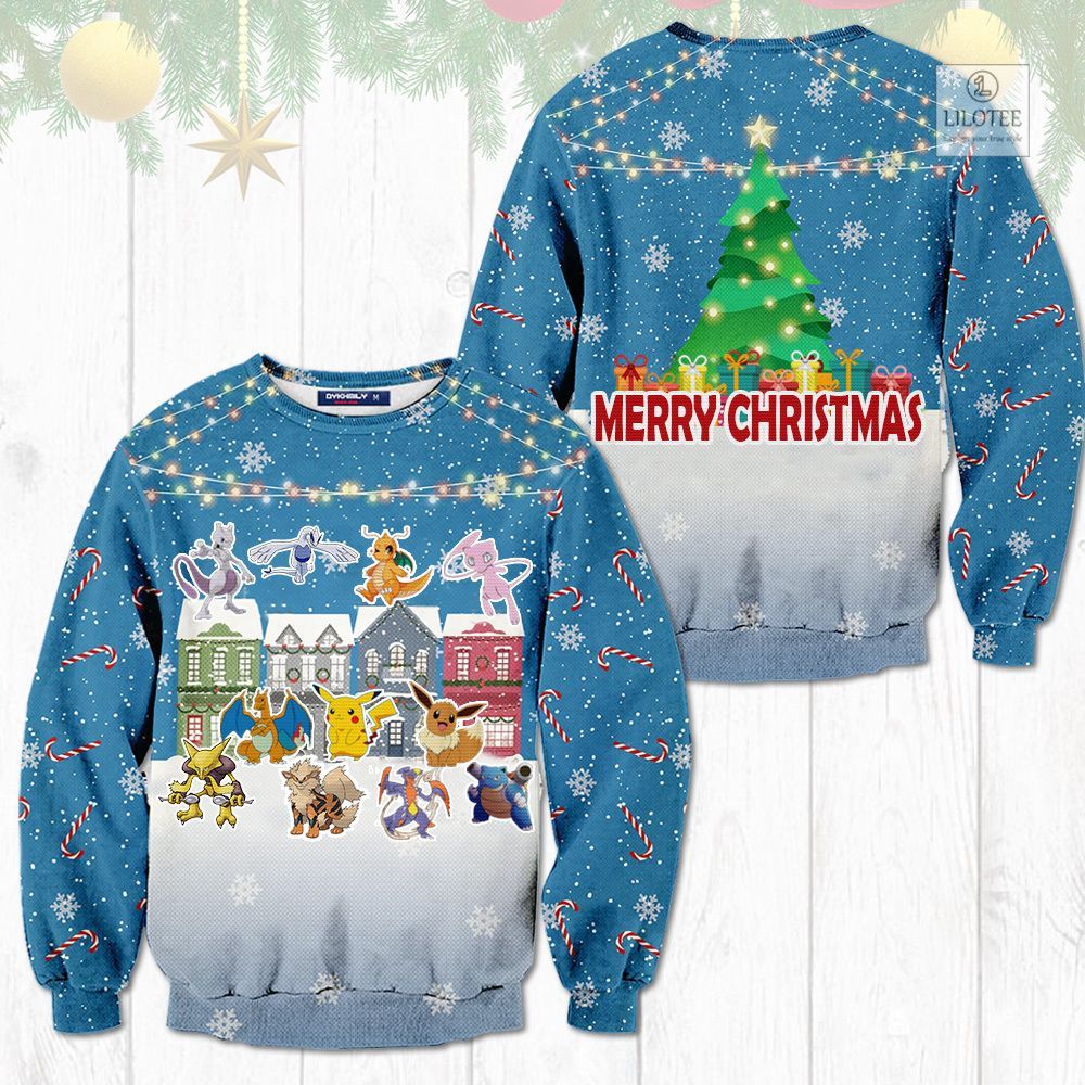 BEST Pokemon Merry Christmas Tree Sweater and Sweatshirt 3