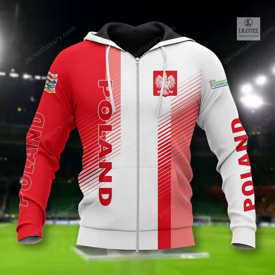 Poland national football team Yellow 3D Hoodie, Shirt 4