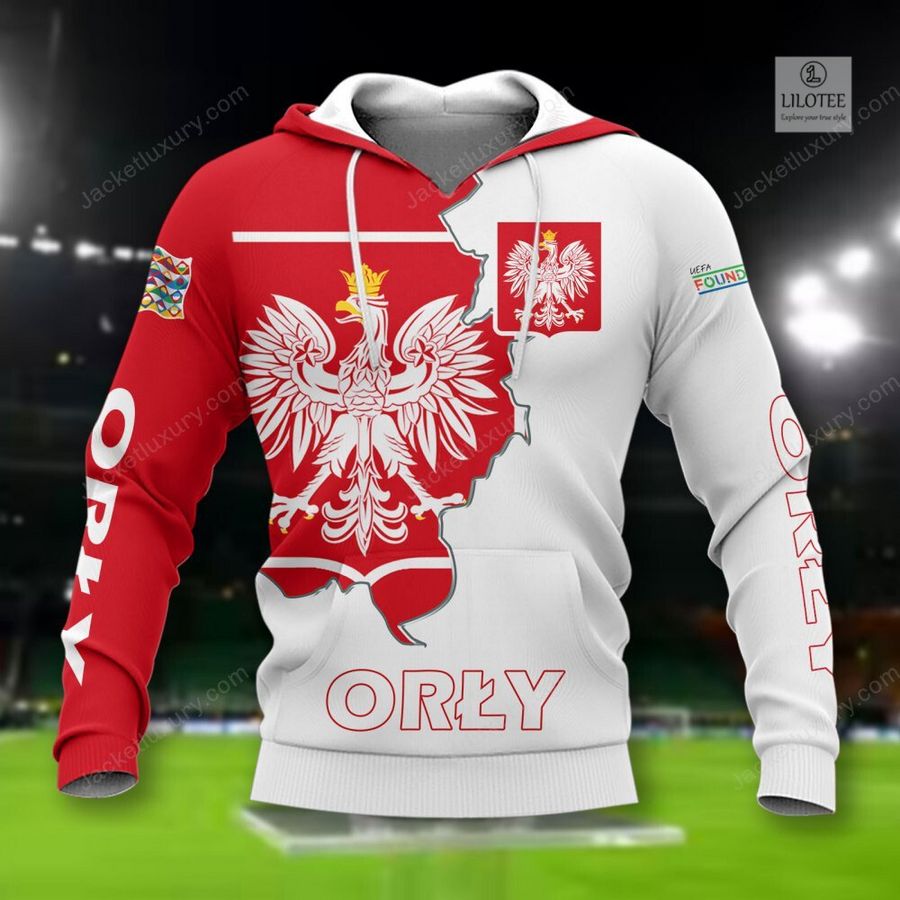 Poland Orly national football team 3D Hoodie, Shirt 2