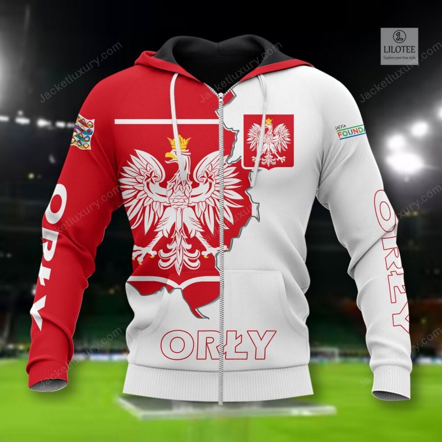 Poland Orly national football team 3D Hoodie, Shirt 4