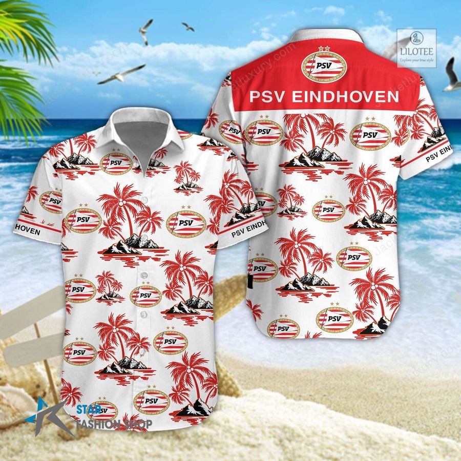 BEST PSV Eindhoven Hawaiian Shirt, Short 4