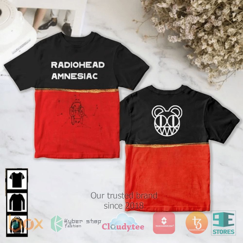 HOT Radiohead Amnesiac 3D over printed Shirt 2