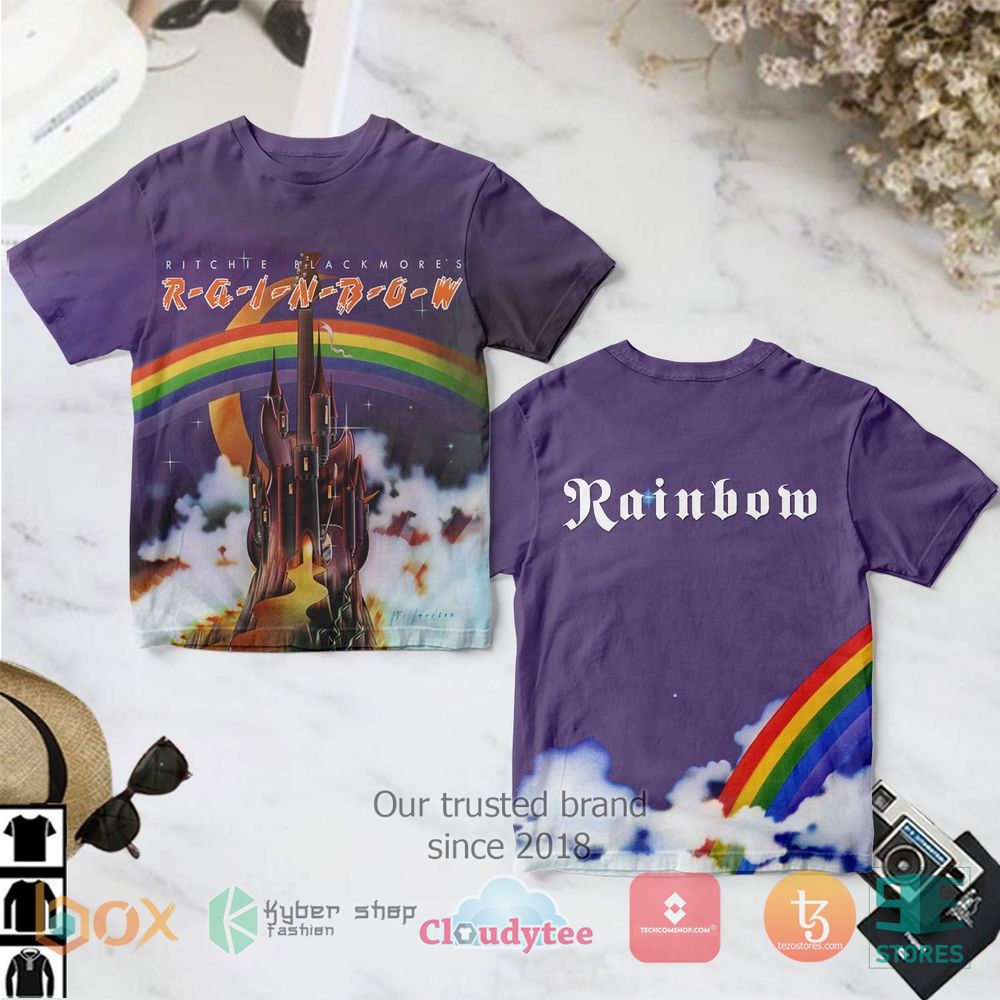 HOT Rainbow Ritchie Blackmore's Rainbow 3D over printed Shirt 5