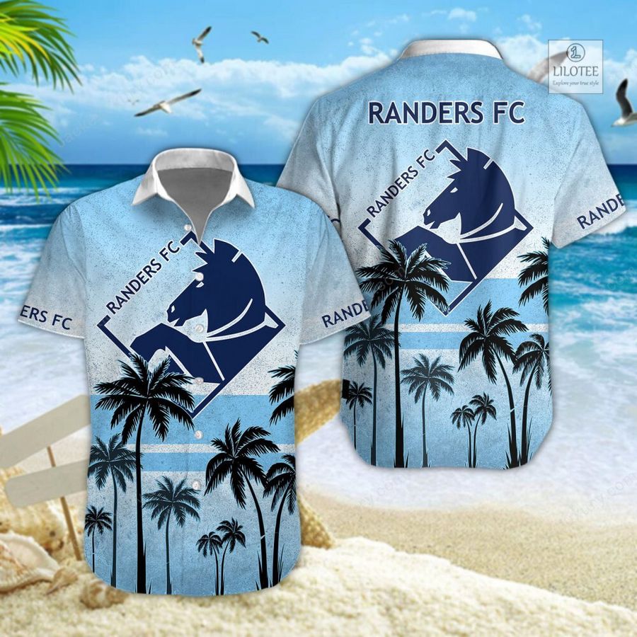 BEST Randers FC Blue Hawaiian Shirt, Short