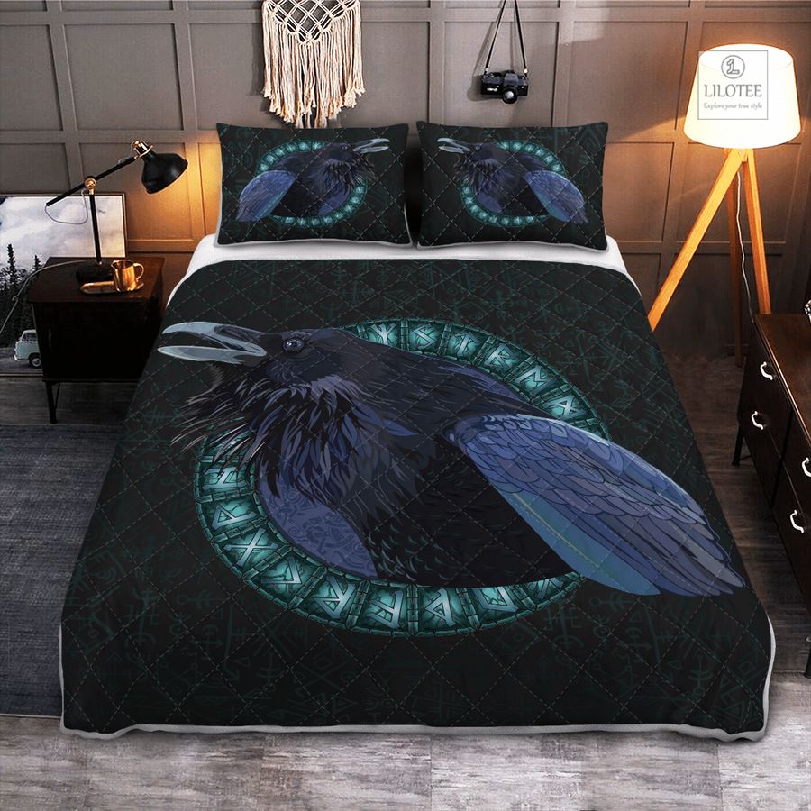 BEST Raven And Rune Viking Black Bedding Set 8