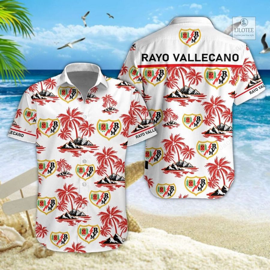 BEST Rayo Vallecano Hawaiian Shirt, Shorts 5