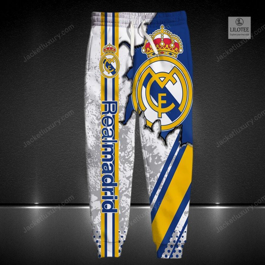 Real Madrid C.F. Blue 3D Hoodie, Shirt 5
