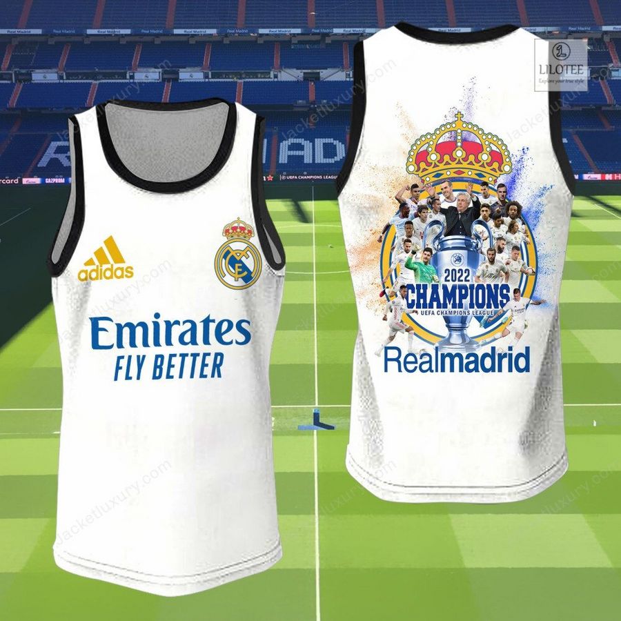 Real Madrid C.F. Champions 2022 3D Hoodie, Shirt 19