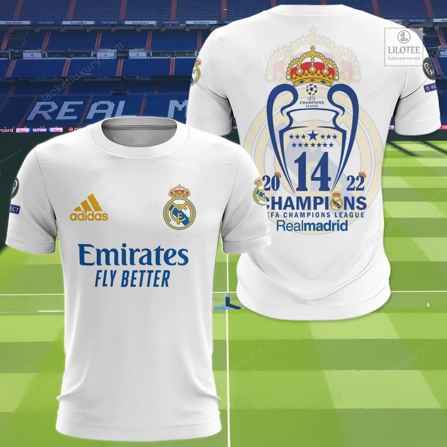 Real Madrid C.F. Champions 3D Hoodie, Shirt 8