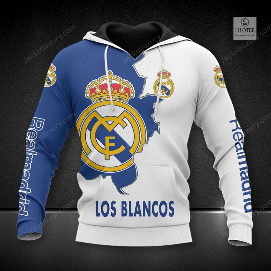 Real Madrid C.F. Los Blancos 3D Hoodie, Shirt 11