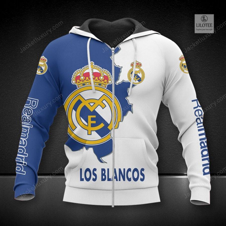 Real Madrid C.F. Los Blancos 3D Hoodie, Shirt 4