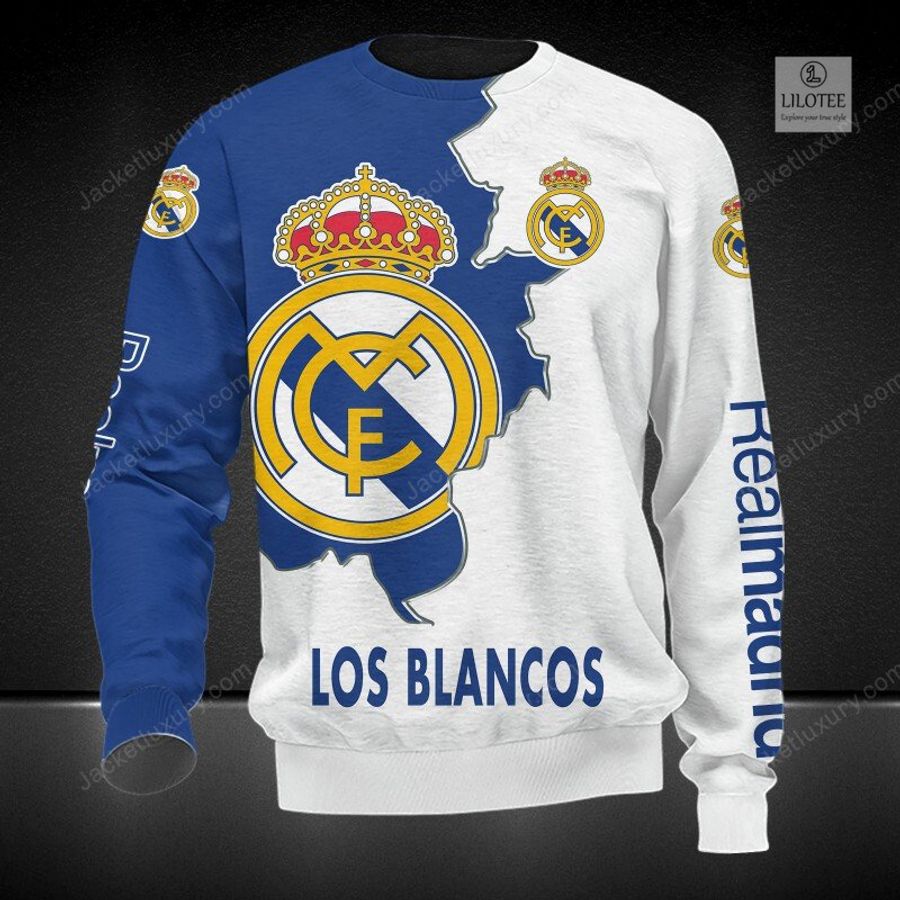 Real Madrid C.F. Los Blancos 3D Hoodie, Shirt 5