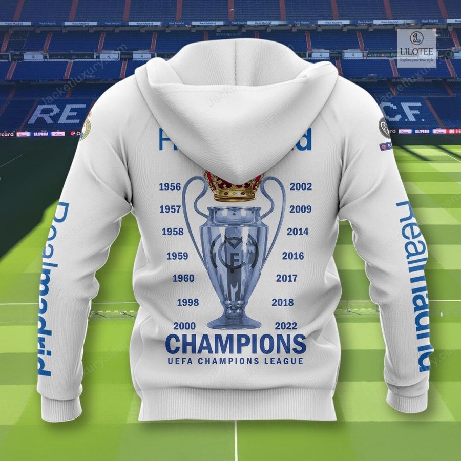 Real Madrid C.F. UEFA Champions League 3D Hoodie, Shirt 13