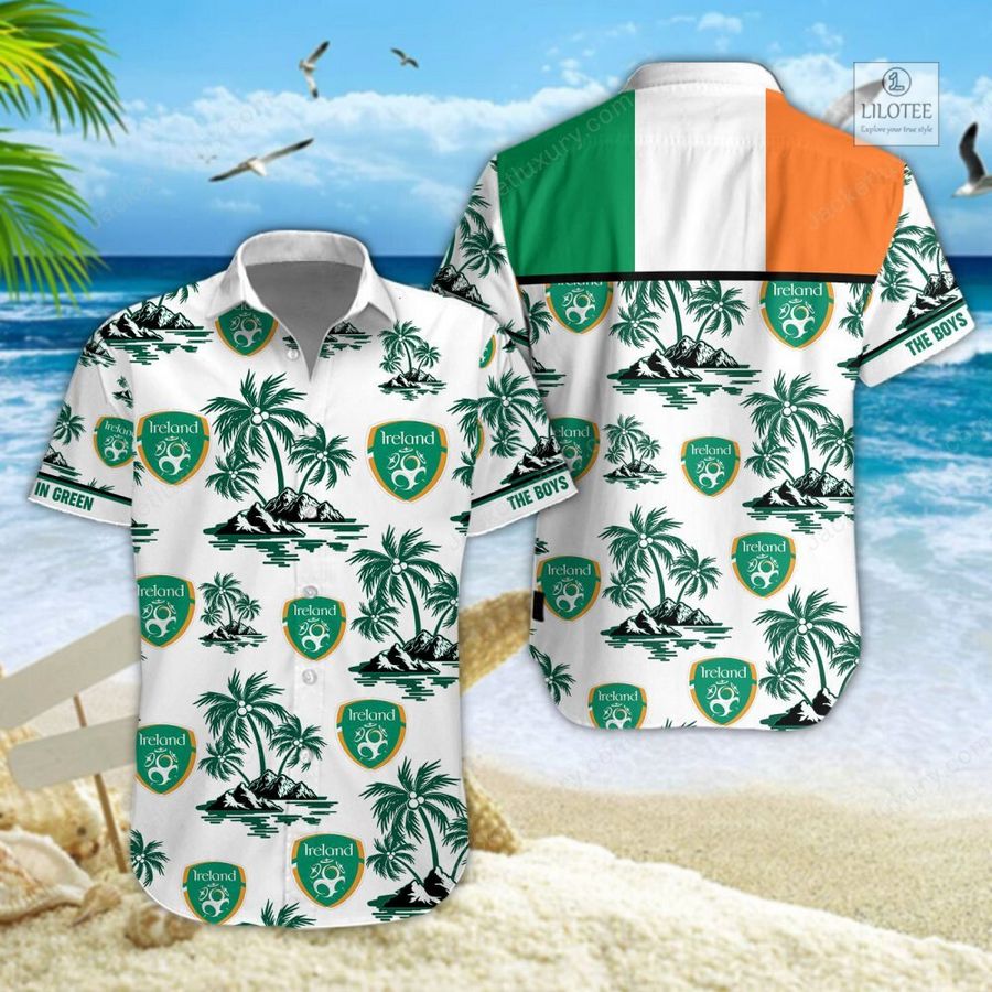 BEST Republic of Ireland national football team Hawaiian Shirt, Shorts 4