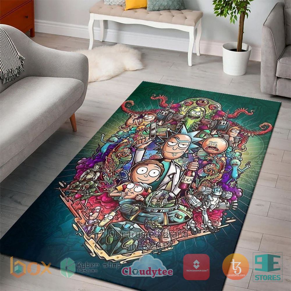 HOT Rick And Morty chemistry war Rug 5