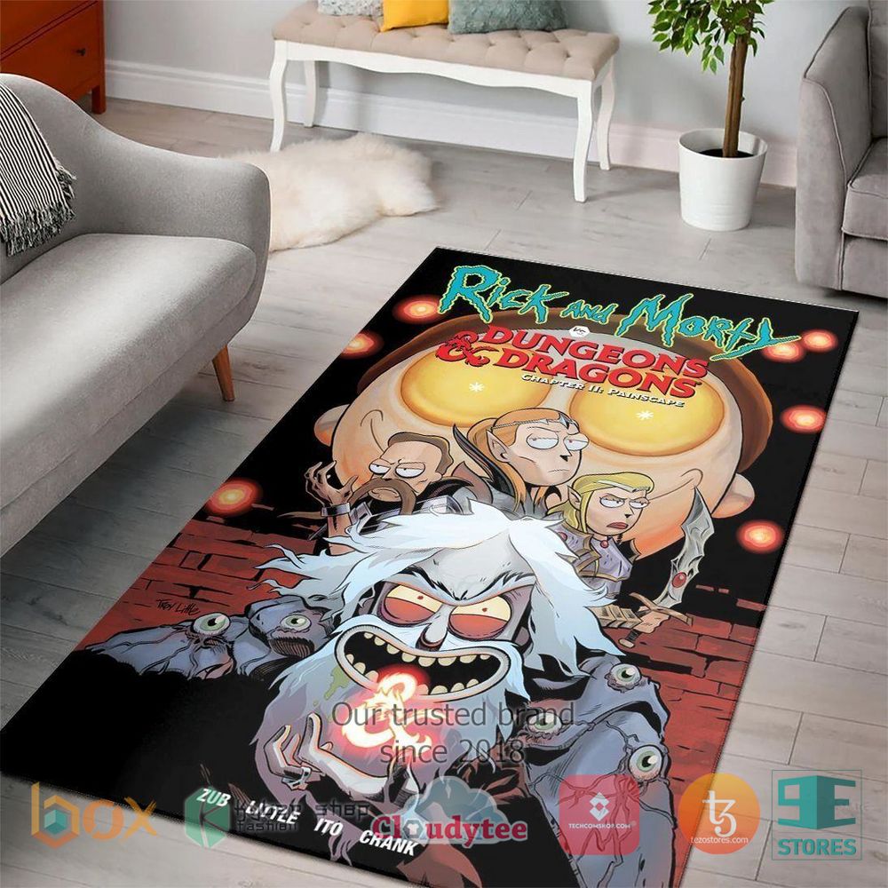HOT Rick And Morty Dungeons And Dragons Rug 4