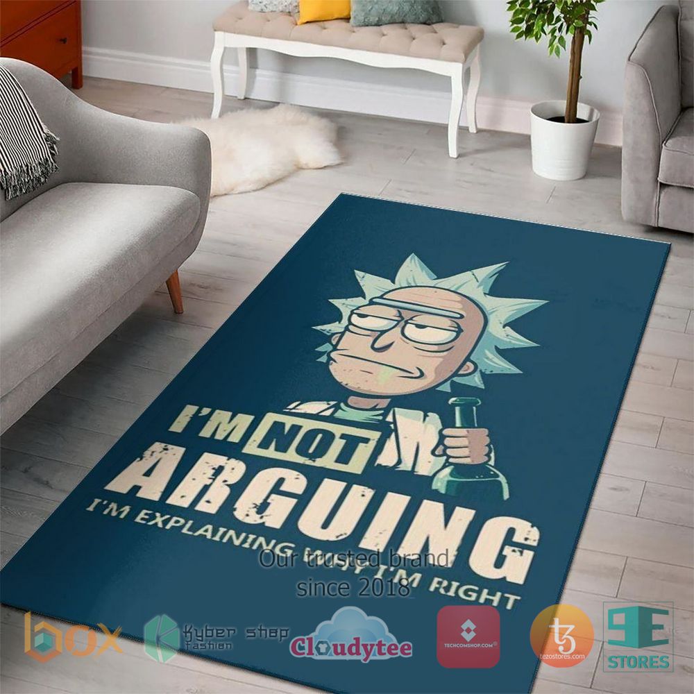 HOT Rick And Morty I'm Not Arguing Rug 1