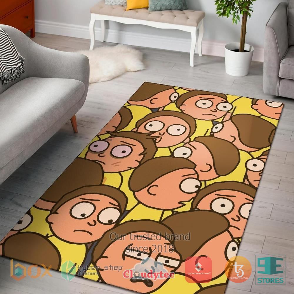 HOT Rick And Morty Morty Face Rug 5