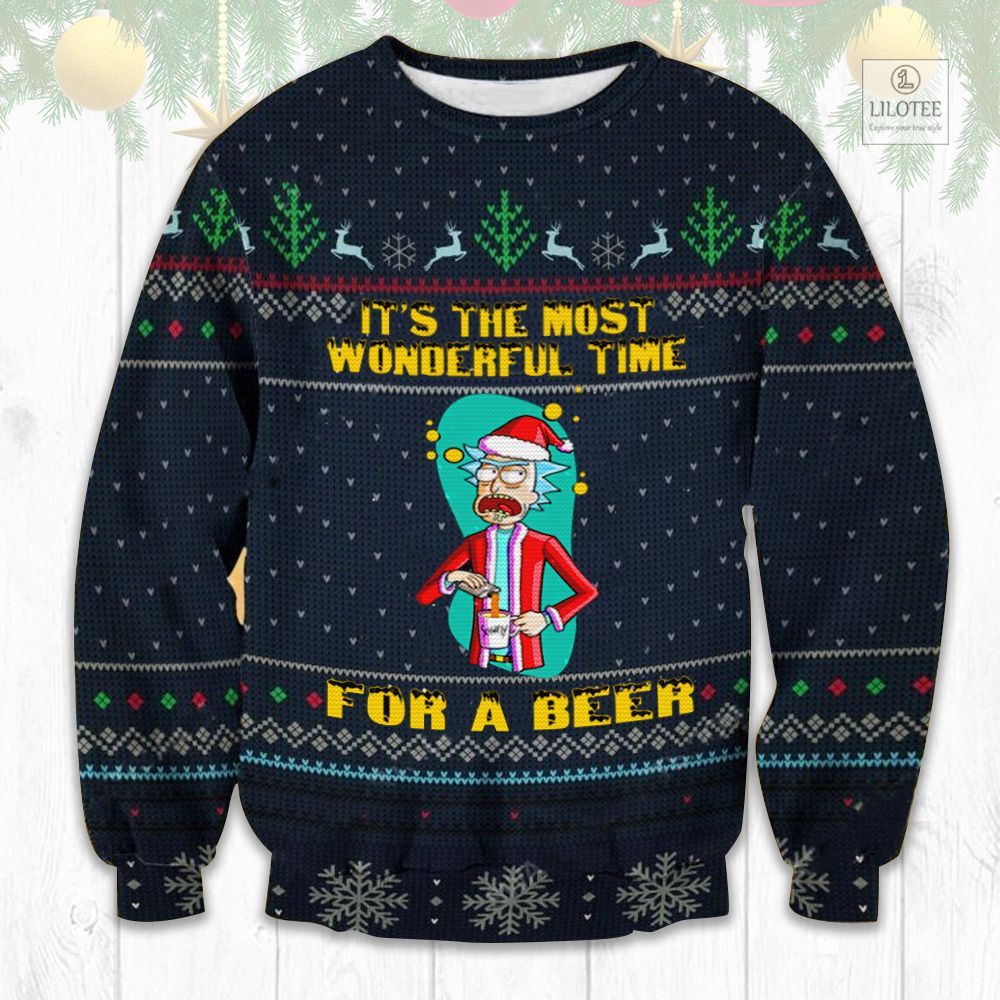 BEST Rick It's the most Wonderful Time For a Beer Sweater and Sweatshirt 2