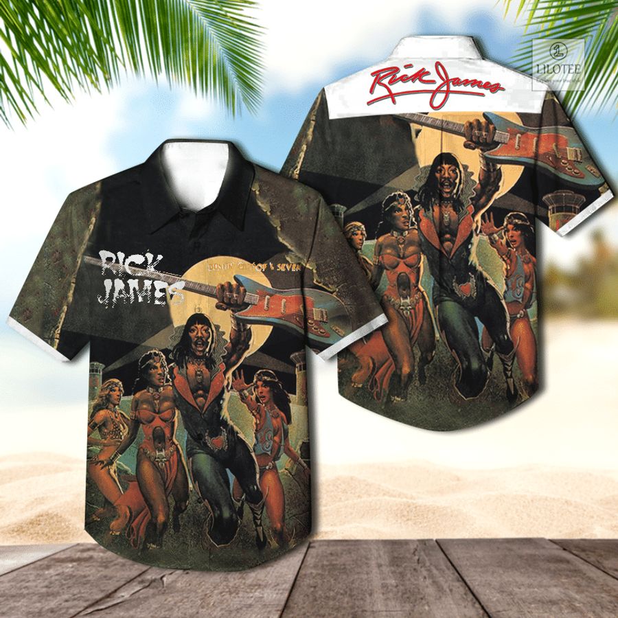 BEST Rick James Bustin' Out Of L Seven Album Hawaiian Shirt 3