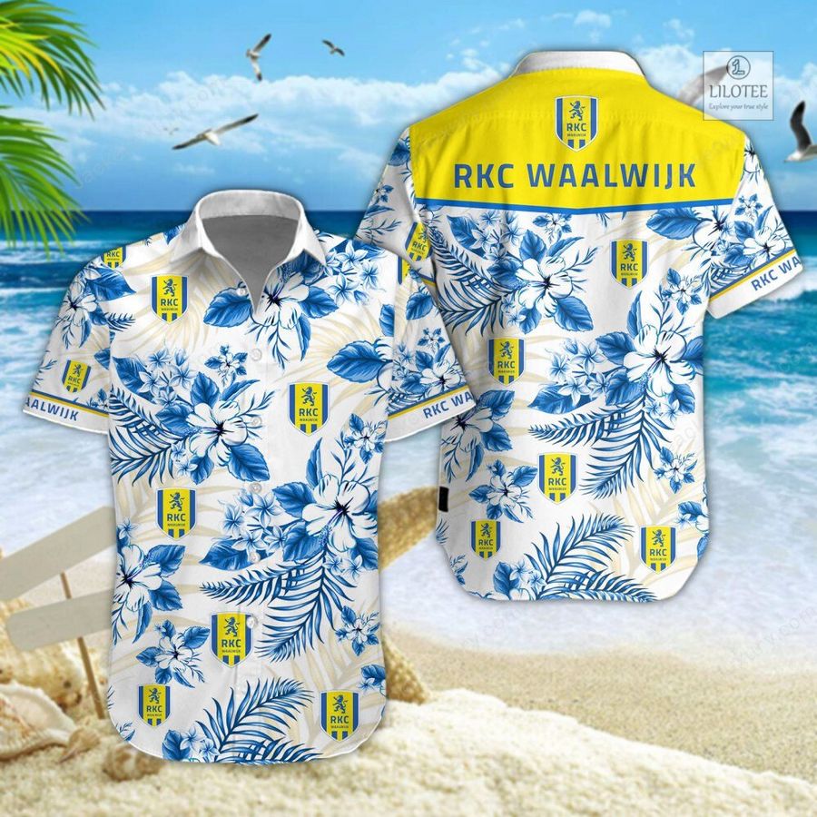 BEST RKC Waalwijk Yellow Hawaiian Shirt, Short 5
