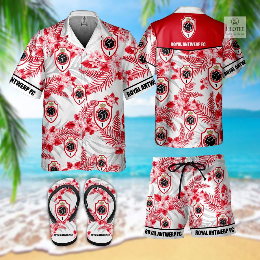 BEST Royal Antwerp FC Hawaiian Shirt and Flip Flop 2