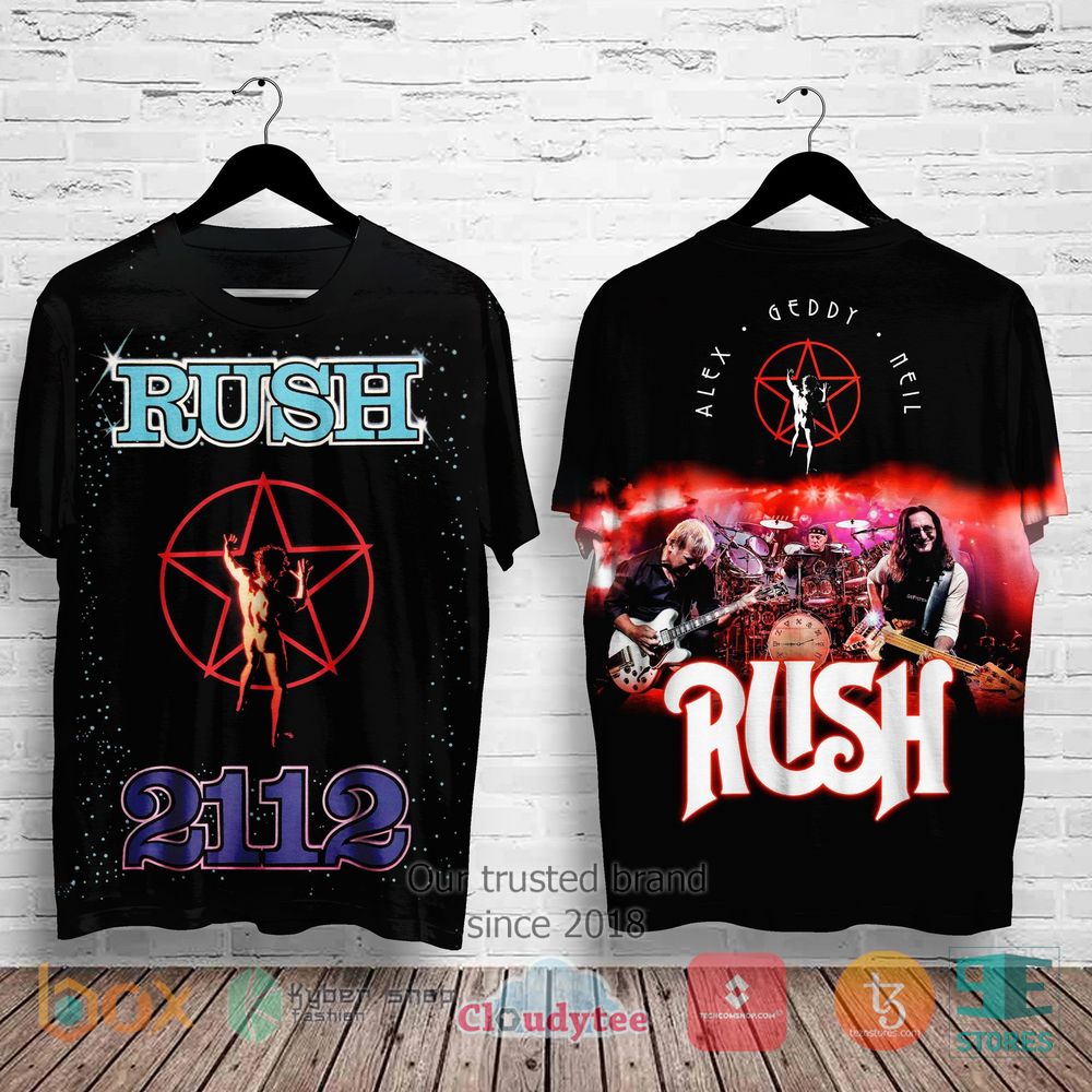 HOT Rush 2122 Alex Geddy Hell Album 3D Shirt 3