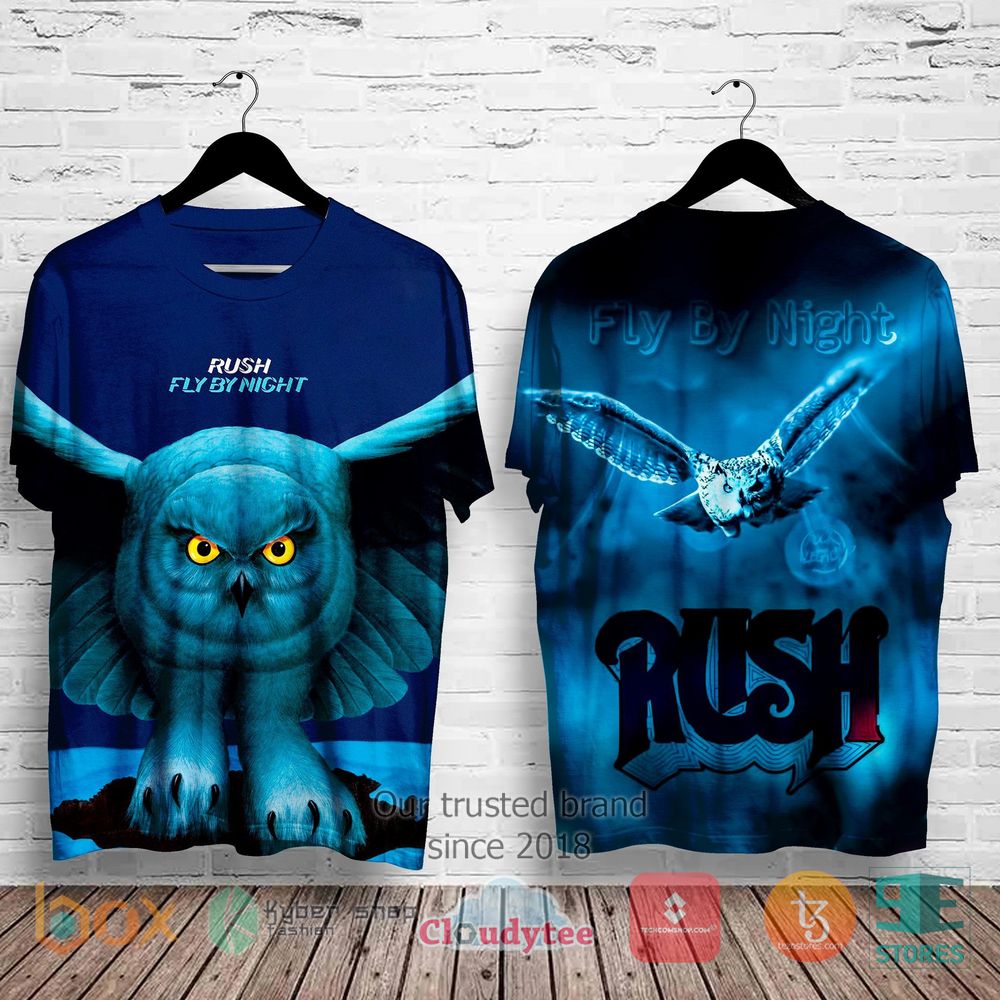 HOT Rush Fly By Night Album 3D Shirt 5