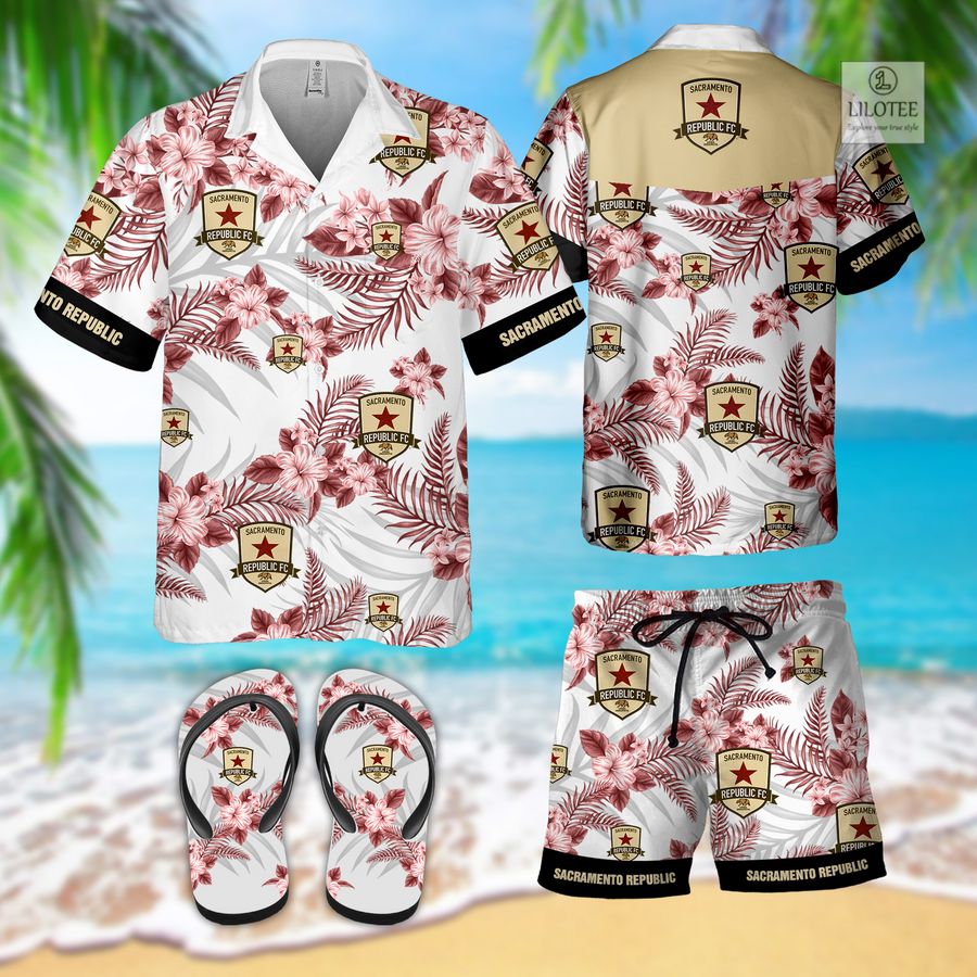 BEST Sacramento Republic FC Hawaiian Shirt, Short 2