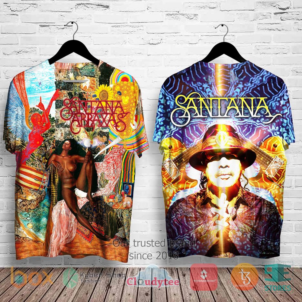 HOT Santana Abraxas Album 3D Shirt 4