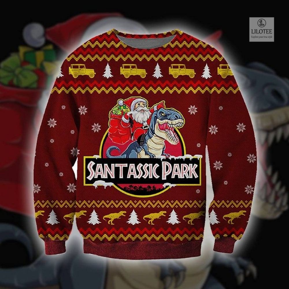 BEST Santastic Park red Sweater and Sweatshirt 3